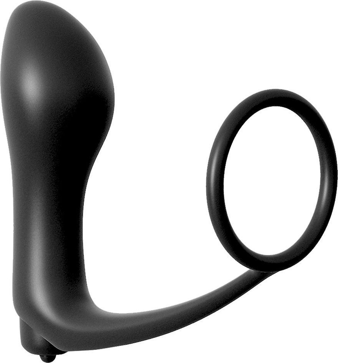 Anal Fantasy Ass-Gasm Cockring met Vibrerende Buttplug - Zwart