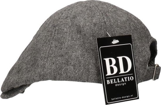 Beechfield Grijze flat cap - Grijs