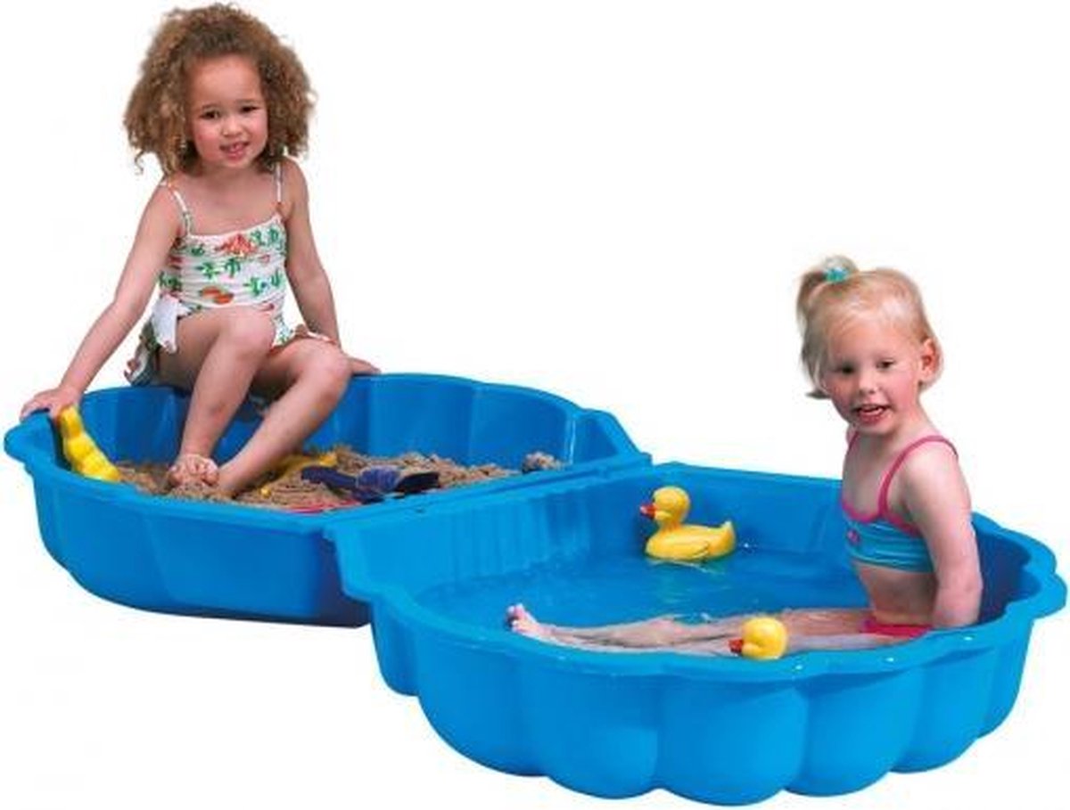 Paradiso Toys zandbak schelpen 87 x 78 cm 2-delig - Blauw