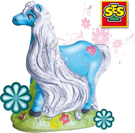 Ses Gips gieten paard met manen