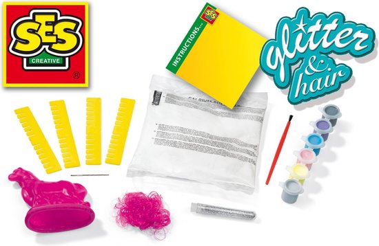 Ses Gips gieten paard met manen