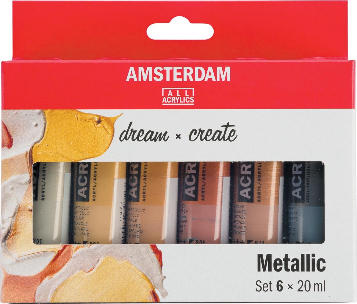 Royal Talens Talens Amsterdam Metallic Acrylset 6x20 ml
