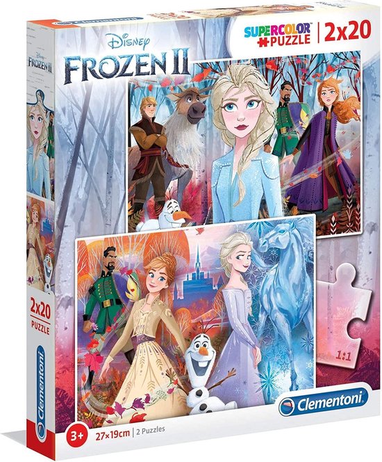 Clementoni legpuzzel Frozen 2 20 stukjes 2 stuks