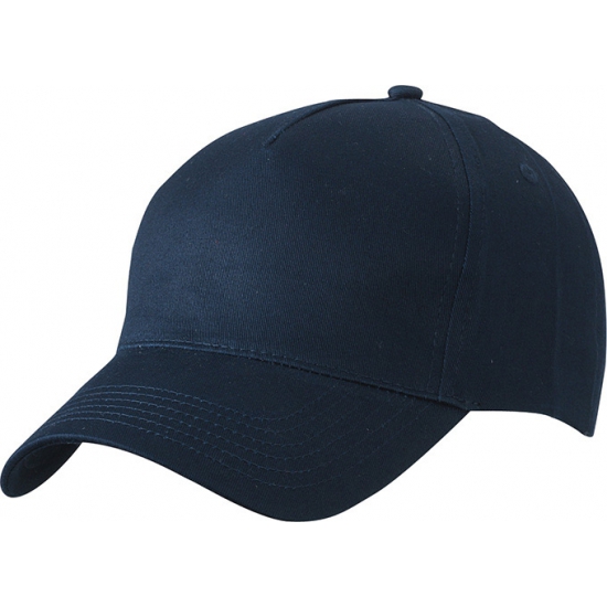 Myrtle Beach 5-panel baseball petjes /caps in de kleur navy blauw voor volwassenen - Voordelige donkerblauwe caps