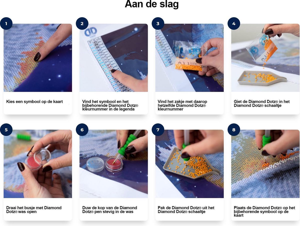 Top1Toys Mr Handsome Diamond Dotz - 7x7 cm - Diamond Painting