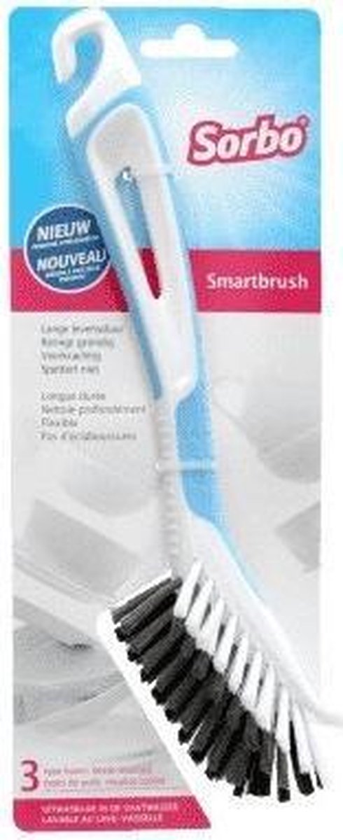 Sorbo Smartbrush afwasborstel blauw/wit - Afwassen - Huishoudelijke keukenaccessoires