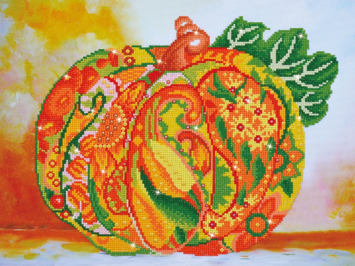 Diamond Dotz Pumpkin Amber Sparkle - 52x39 cm - Diamond Painting