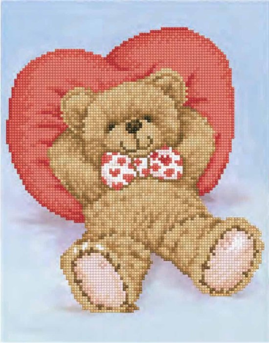 Diamond Dotz Relax-A-Bear - 27x35 cm - Diamond Painting