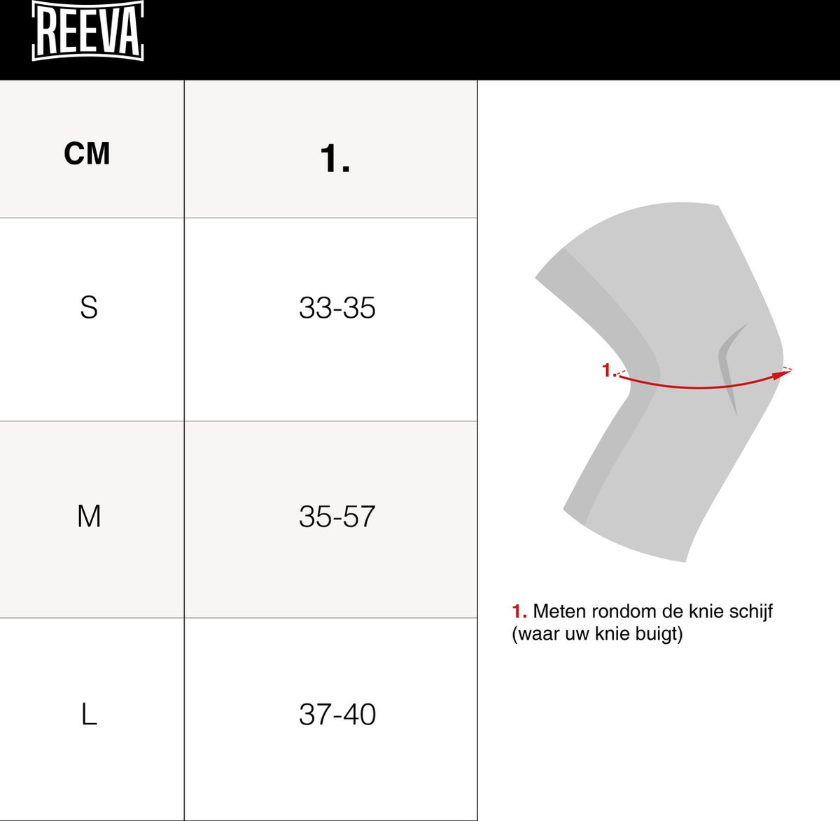 Reeva Sportgear Reeva Knee Sleeves - Knie Bandages - 7 mm