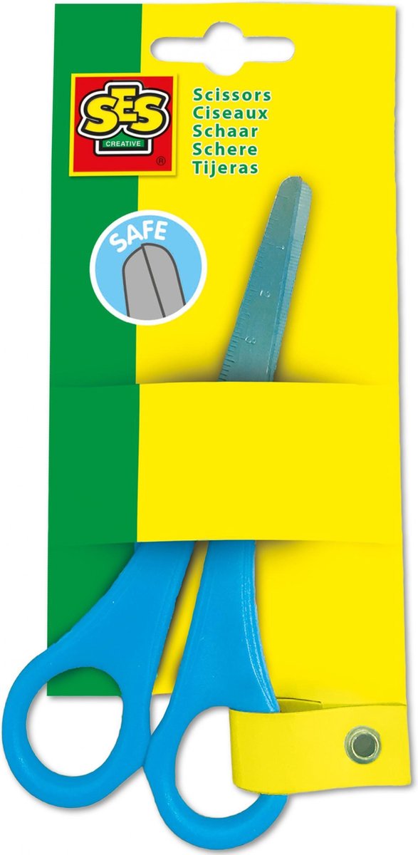 Ses Schaar - rechtshandig - Knutselset Papier Creative Scharen - Blauw