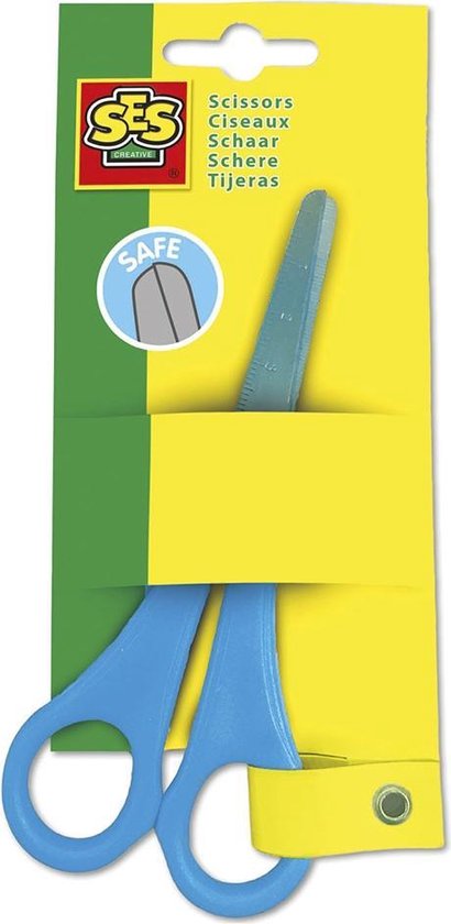 Ses Schaar - rechtshandig - Knutselset Papier Creative Scharen - Blauw