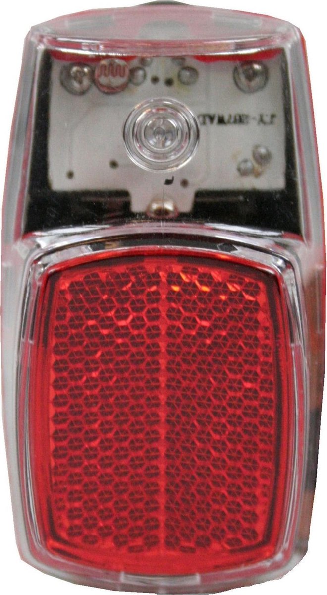 Fietsverlichting set klassieke koplamp en achterlicht - LED - inclusief 5x AAA - universele fietsverlichting op batterij - voorlichten / achterlichten