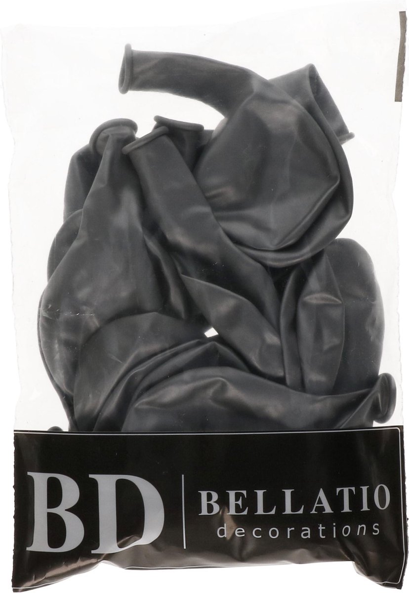 25x stuks Metallic zilveren ballonnen - Feestartikelen versiering - Silver