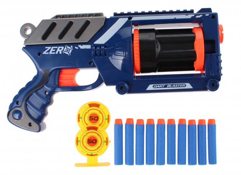 Toi-Toys Air Blaster foamgeweer met kogels 30 cm - Blauw