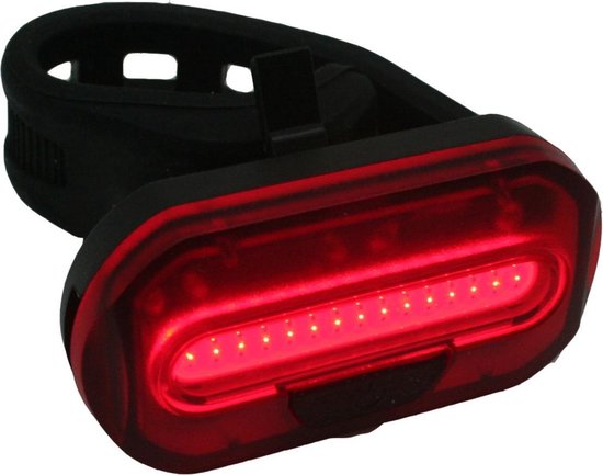 1x Fietsachterlicht / achterlicht COB LED - 2x knoopcelbatterijen CR2032 - zadelpen / frame bevestiging - batterij achterlamp - fietsverlichting / achterlichten