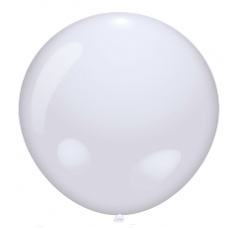 Mega ballon 90 cm diameter - Feestartikelen/versieringen - Bruiloft/deco - Wit