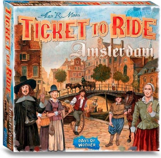 Asmodee Days of Wonder bordspel Ticket to Ride Amsterdam karton 154-delig