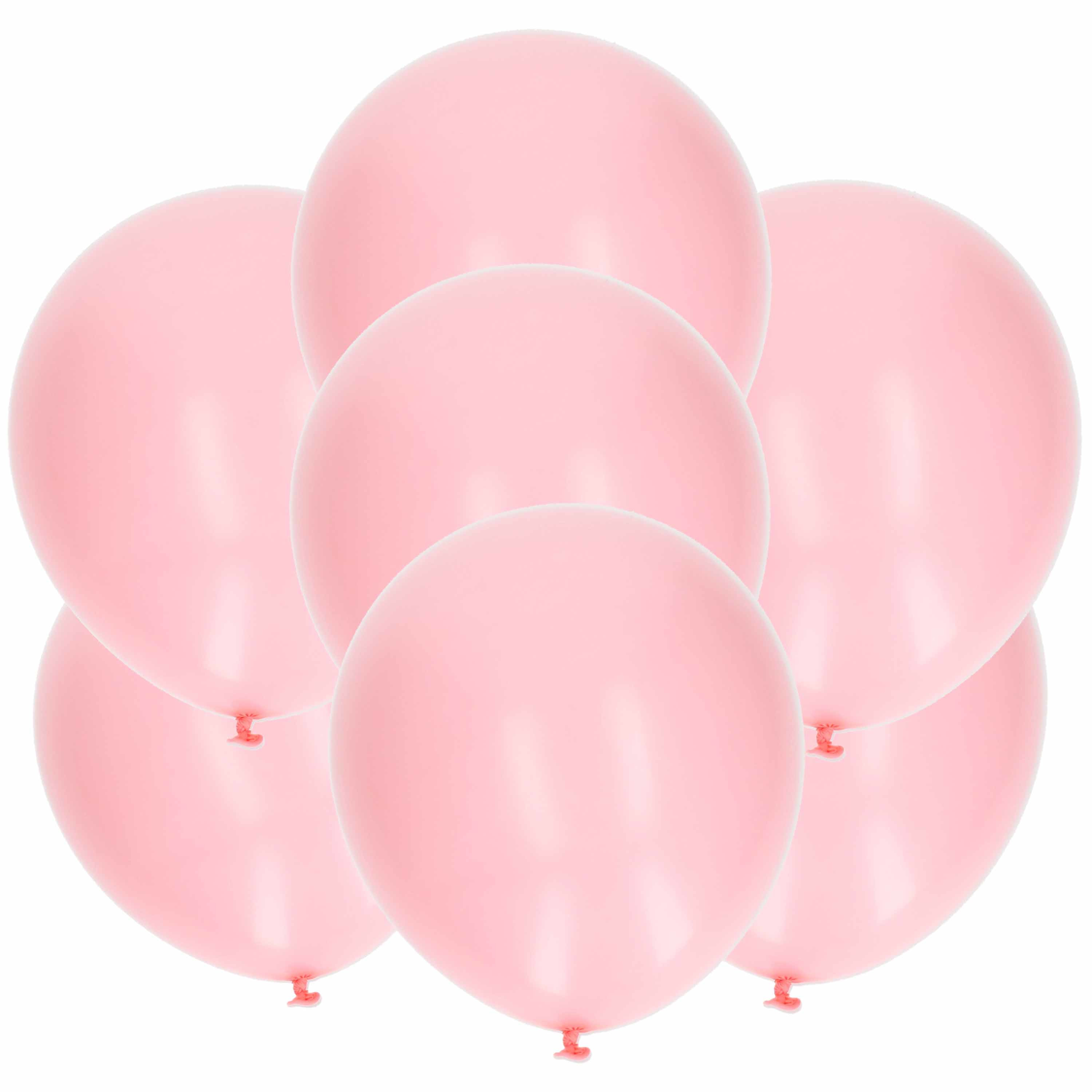 30x stuks licht latex ballonnen van 27 cm - Party verjaardag feestartikelen en versiering - Roze