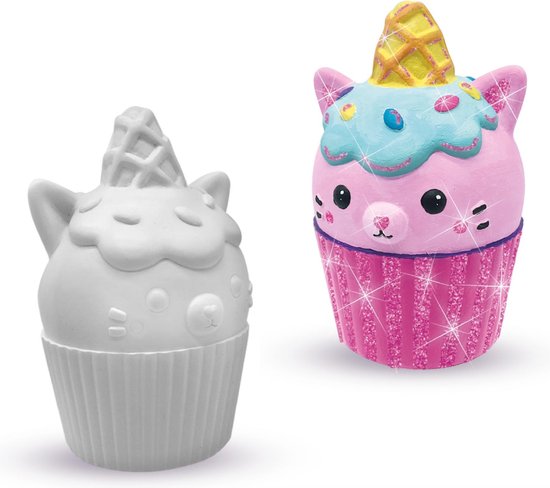 Ses Creative gips gieten en schilderen cupcake 9-delig - Roze