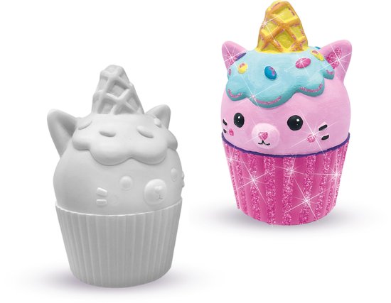 Ses Creative gips gieten en schilderen cupcake 9-delig - Roze
