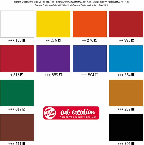 Talens Royal Art Creation Acrylverf 12x75 ml