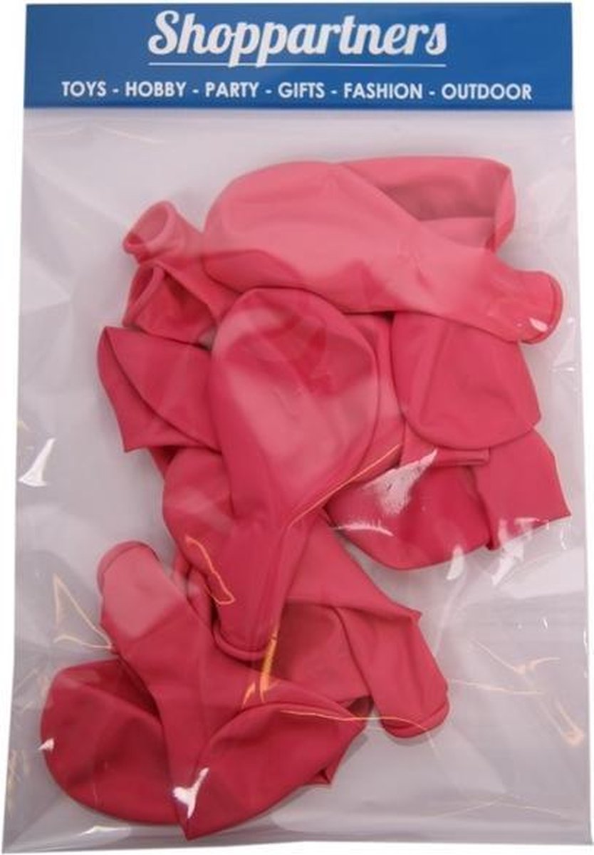 25x stuks party ballonnen - 27 cm - ballon voor helium en lucht - verjaardag/feestartikelen/versiering - Roze
