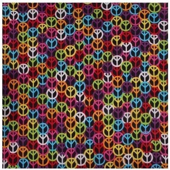 Bandana met peace tekens