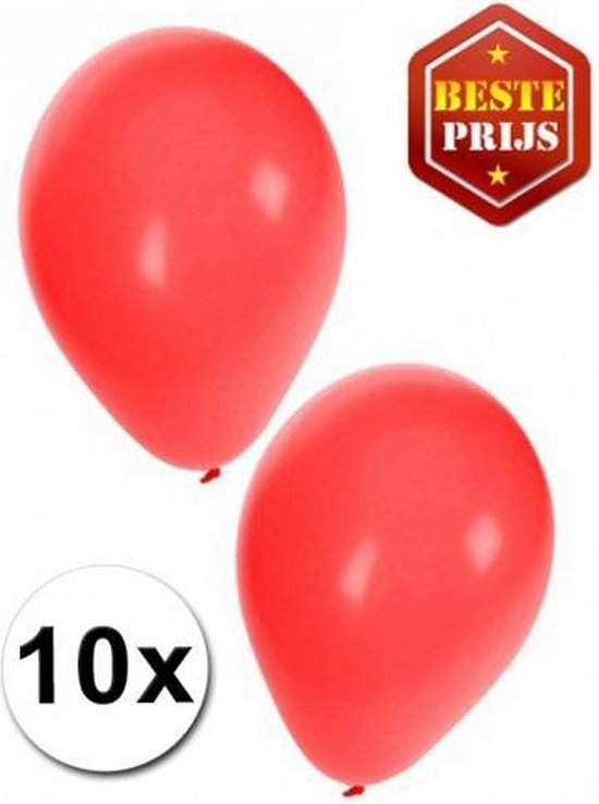 30 ballonnen wit-zwart-rood