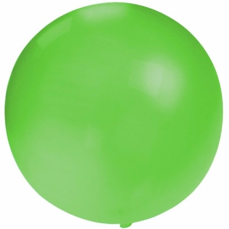 2x Grote ballonnen van 60 cm - Groen