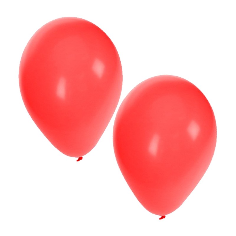 30x Rode ballonnen - 27 cm - ballon voor lucht of helium - feestartikelen - Rood