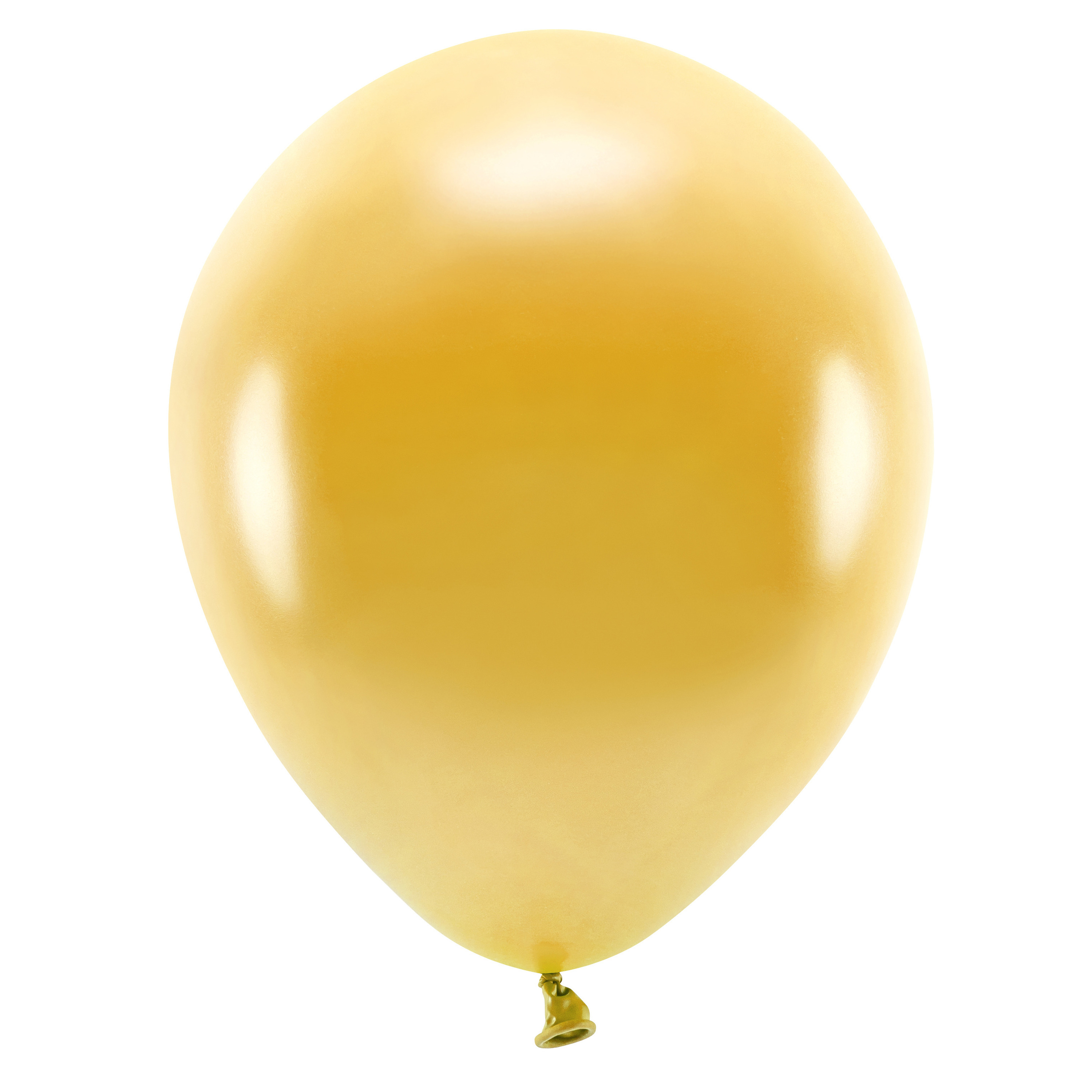 200xkleurige ballonnen 26 cm eco/biologisch afbreekbaar - Milieuvriendelijke ballonnen - Goud