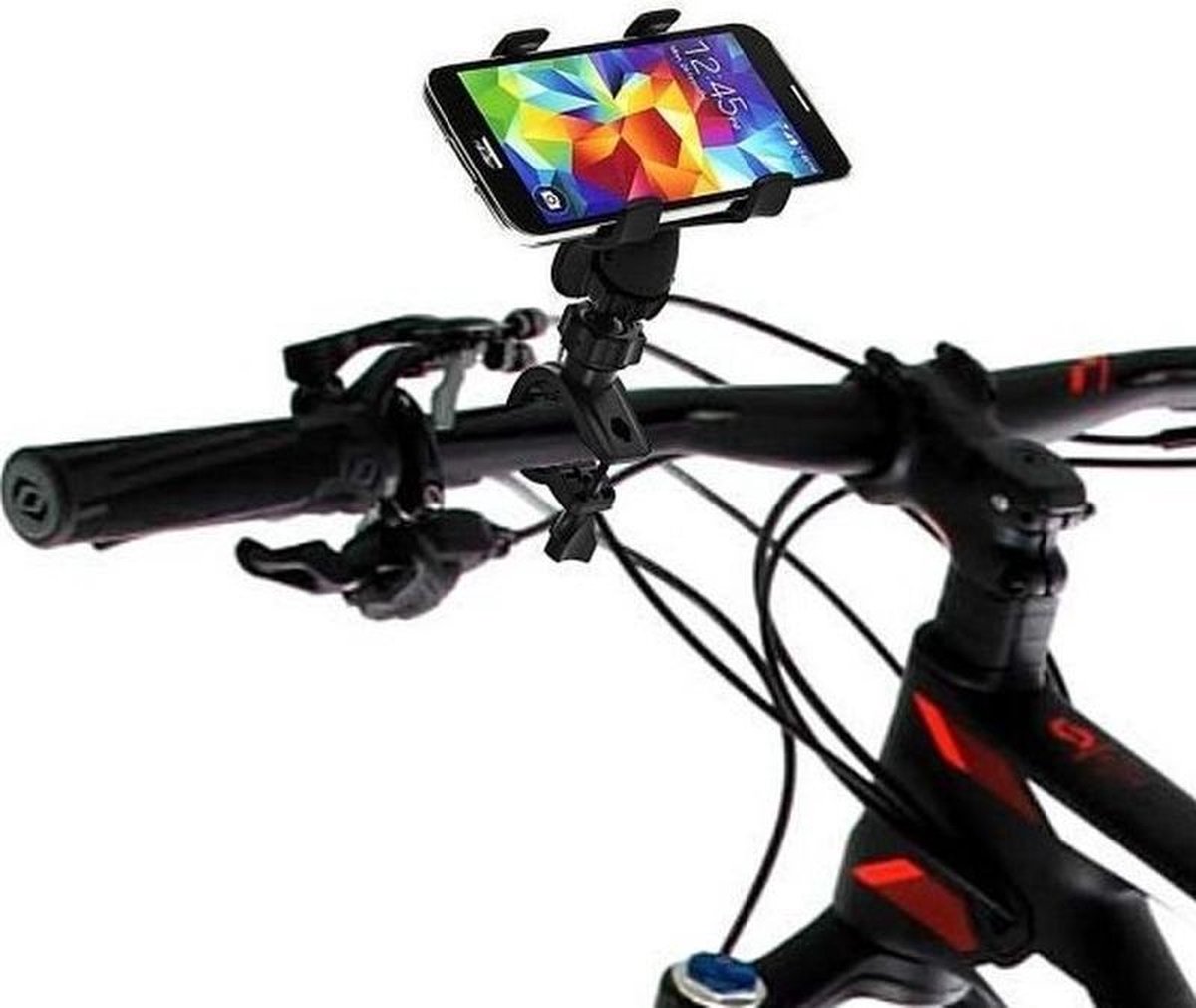 Ben Tools Universele smartphone/telefoonhouder voor op de fiets - Fietsen benodigdheden - Mobiele telefoon gadgets - Zwart