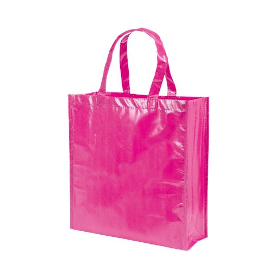 Boodschappentassen shoppers fuchsia 38 cm - Tassen en shoppers - Roze