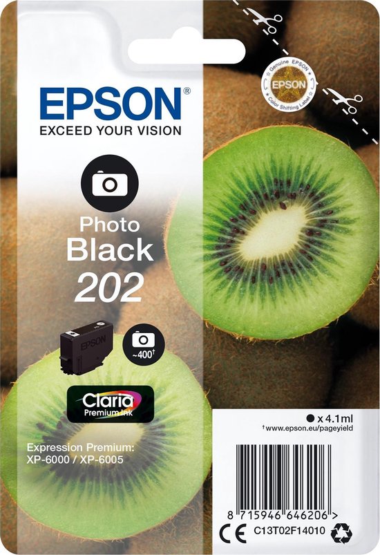 Epson 202 - Inktcartridge / Foto - Zwart