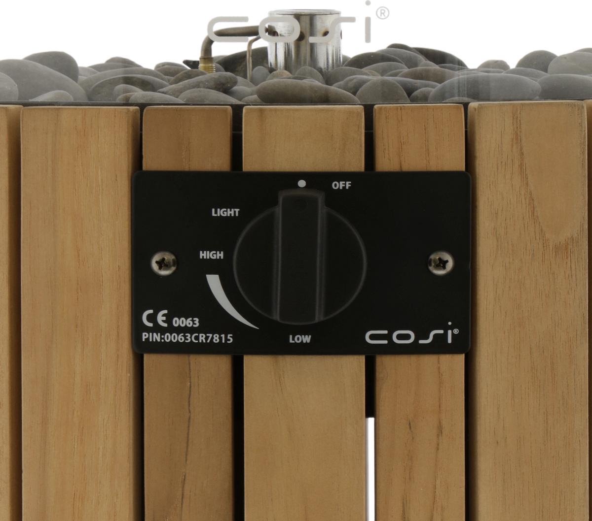 Cosi Fires Cosiscoop Pillar teak L - Bruin