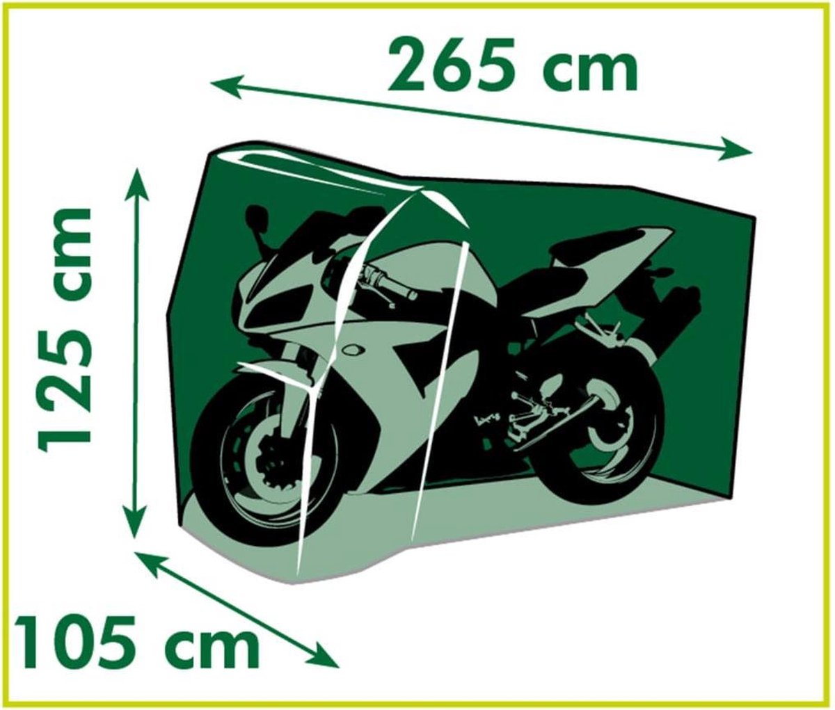 Nature Beschermhoes voor motor PE H125x265x105 cm - Grijs