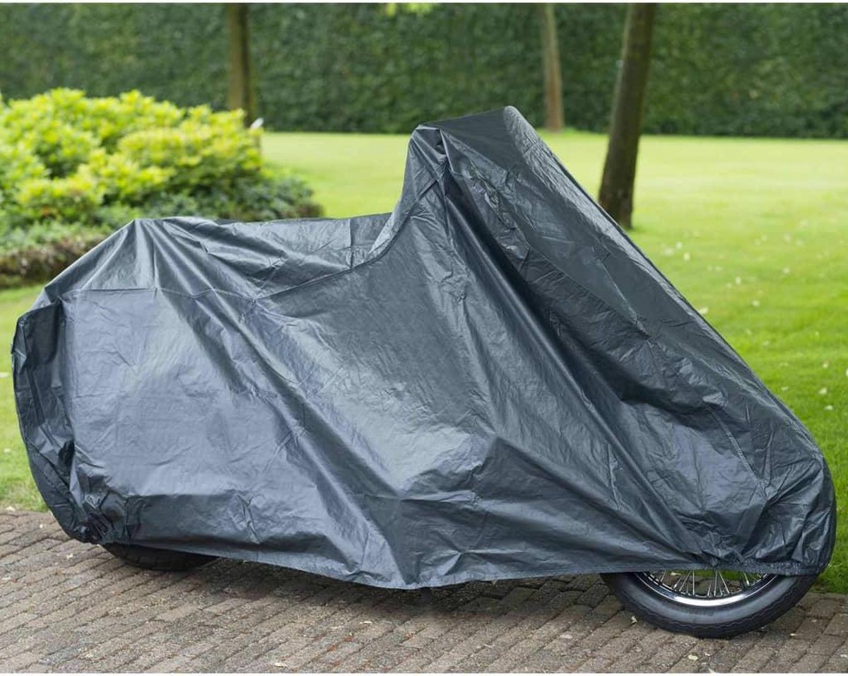 Nature Beschermhoes voor motor PE H125x265x105 cm - Grijs