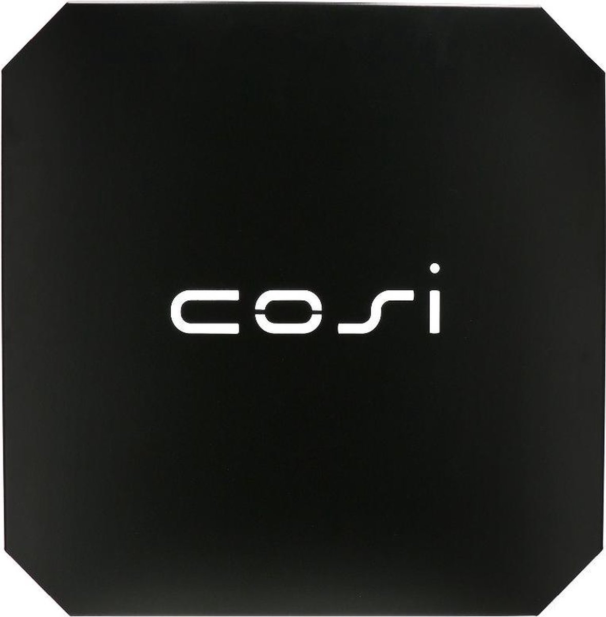 Cosi cover top to place above glass set M metal black - Zwart