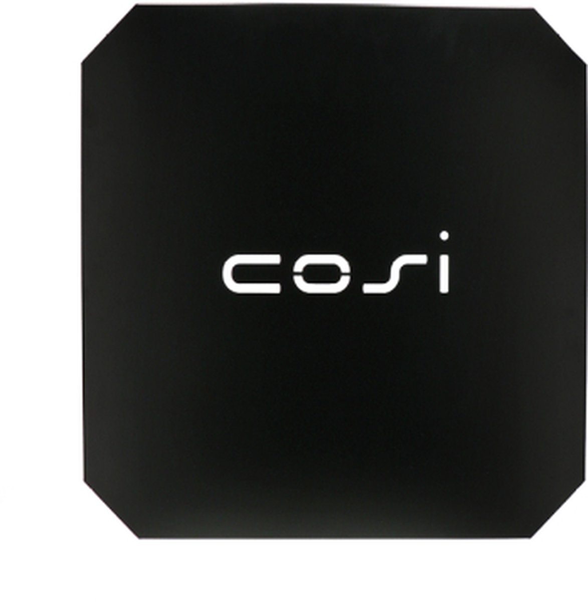 Cosi cover top to place above glass set M metal black - Zwart