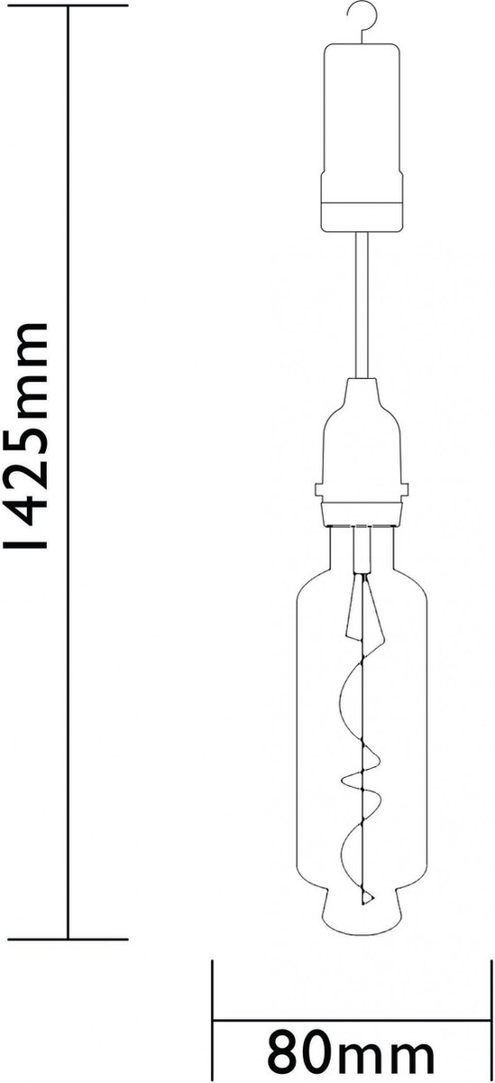 Luxform Lighting Battery Bulb Tube - Zwart