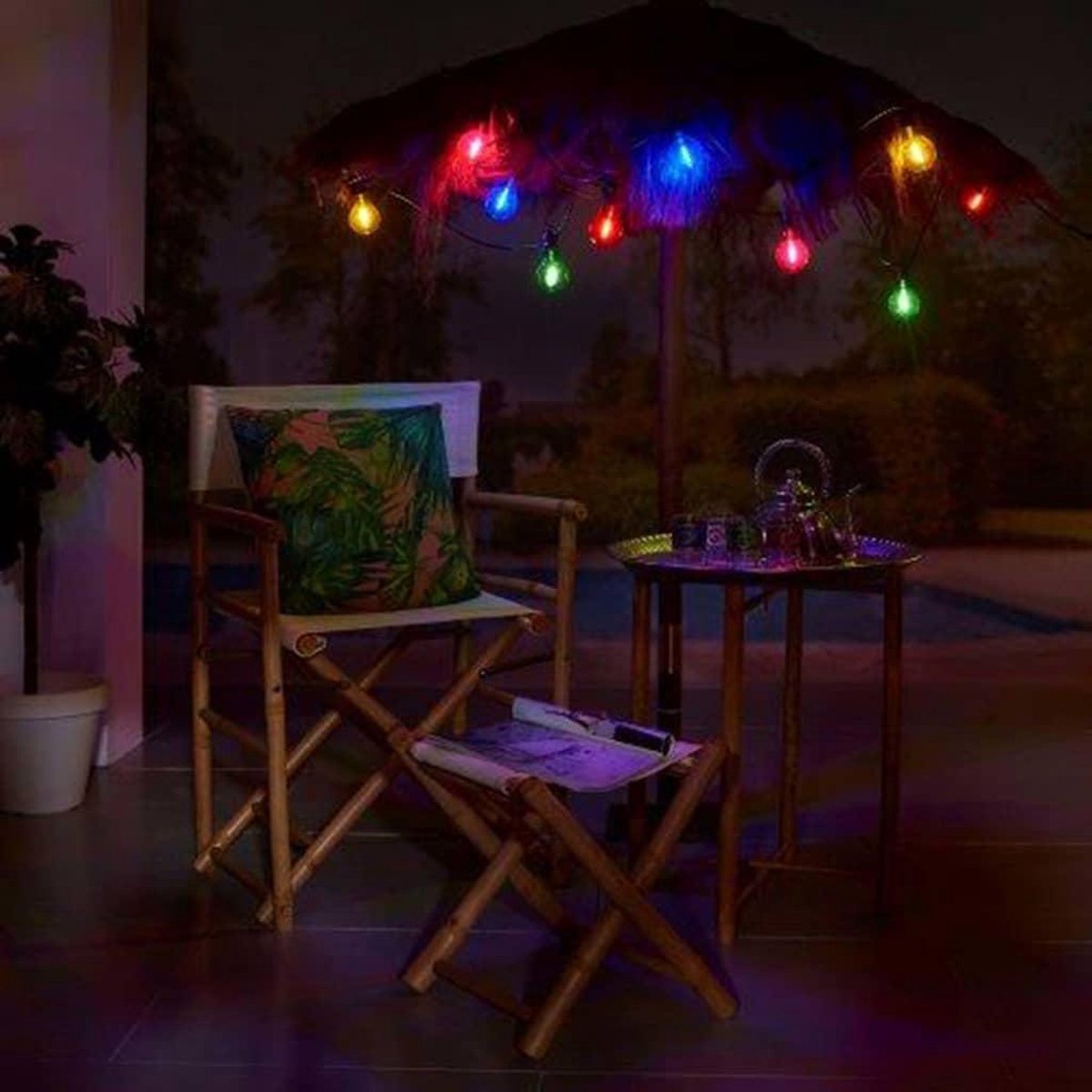 Luxform 24V Connectable Party Light Maui - Zwart