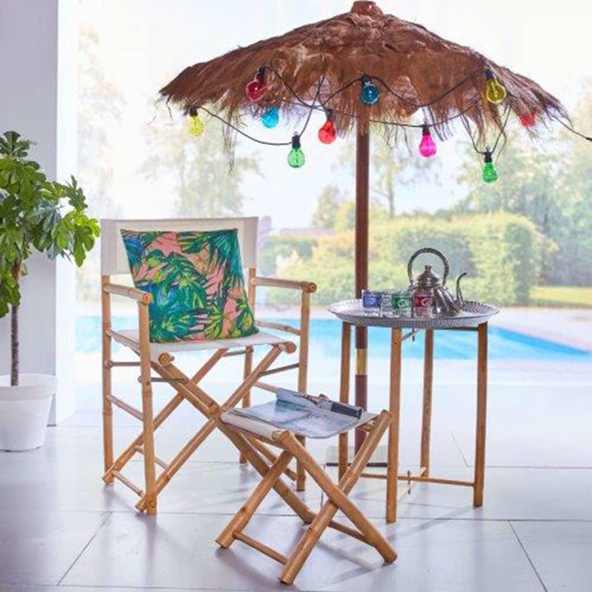 Luxform 24V Connectable Party Light Maui - Zwart