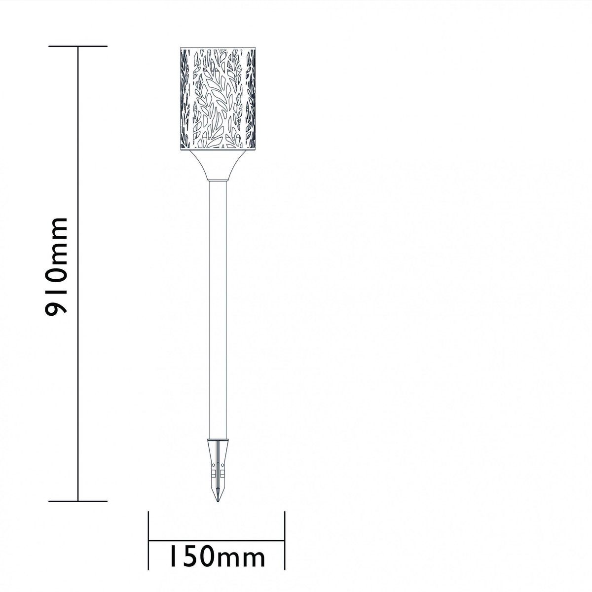 Luxform Lighting Battery Flame Torch Cylinder - Grijs