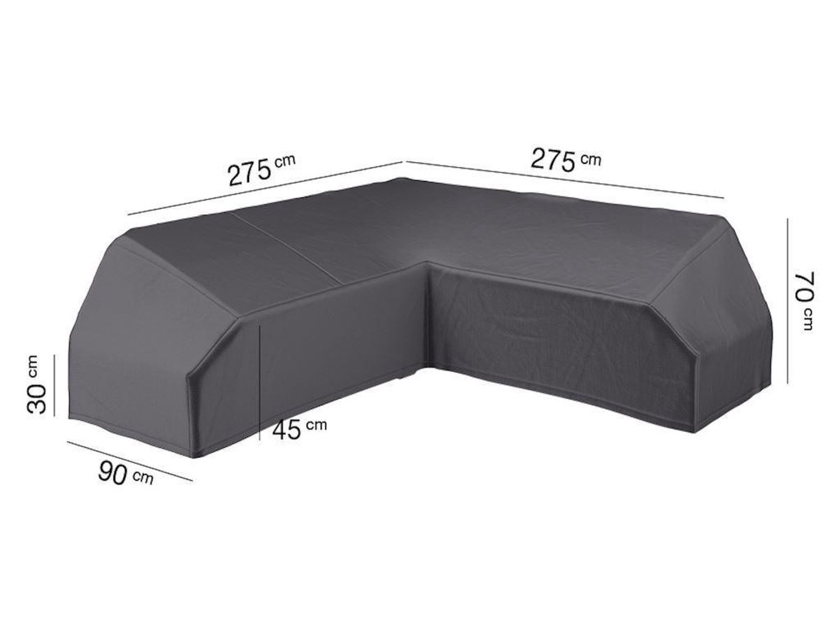 AeroCover Loungeset platformhoes 275x275x90xH30/45/70 cm - Grijs