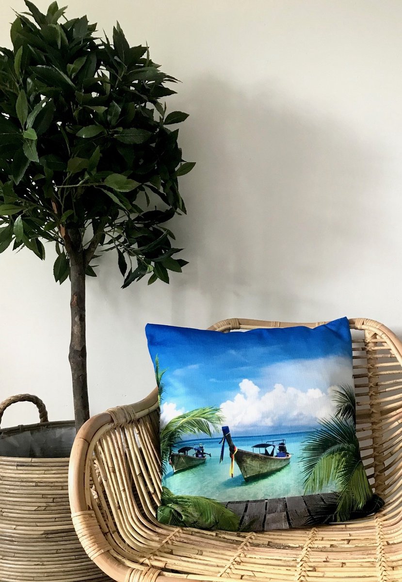 Van der Leeden Stoel Rattan Iron Blond - Geel