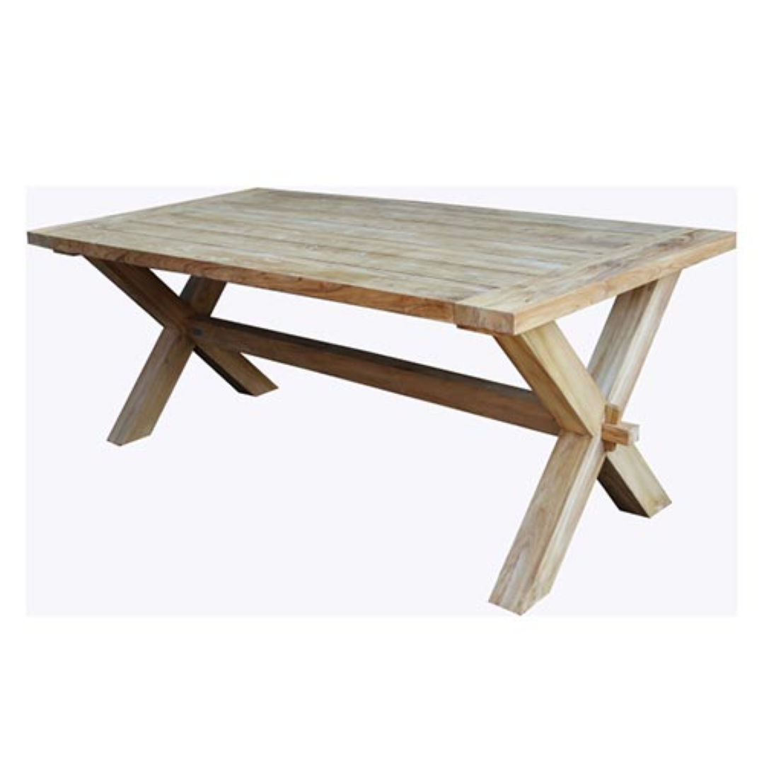 Van der Leeden Tuintafel Cross Teak 240x100