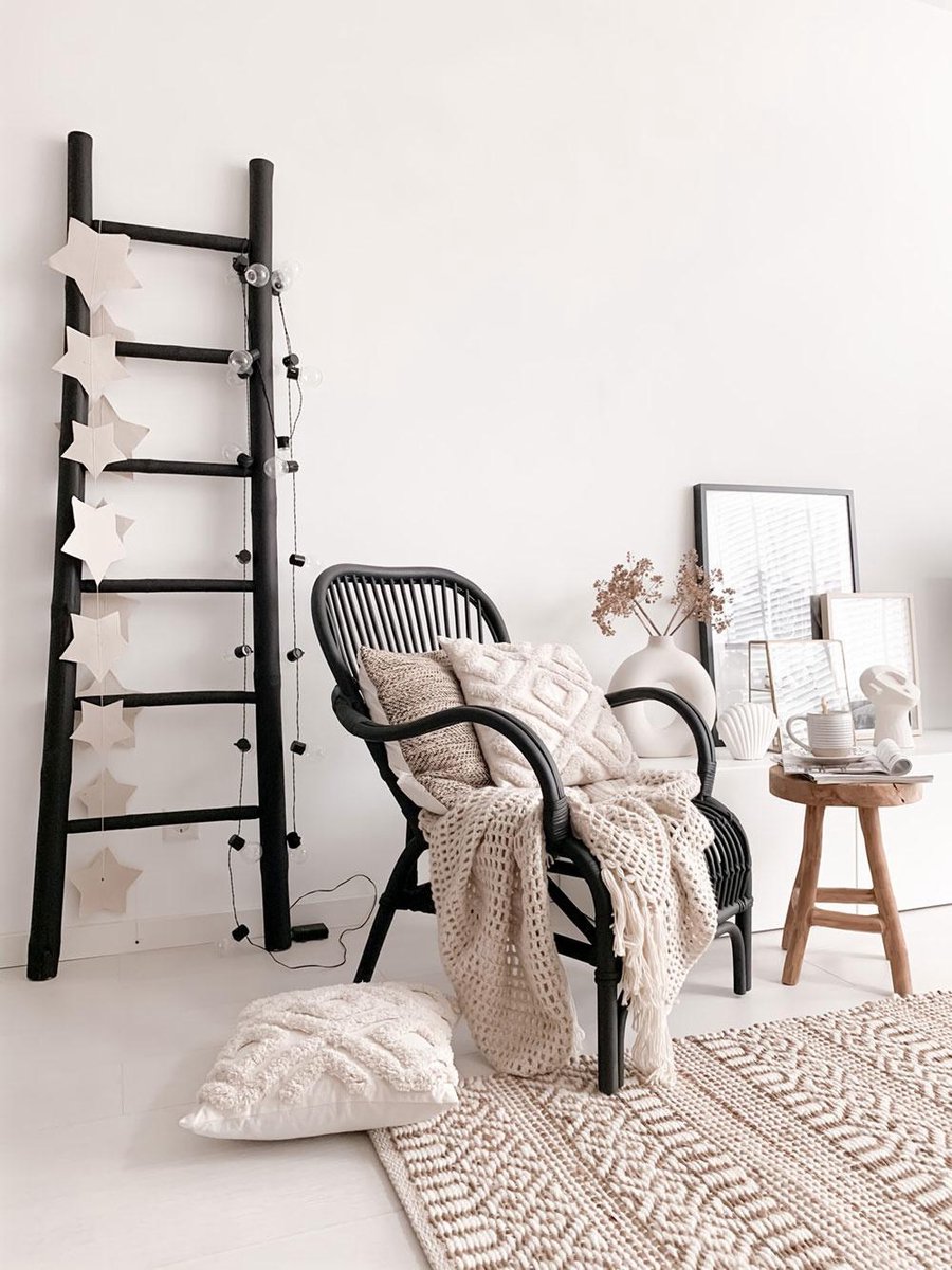 Van der Leeden Stoel Bandung Spider - - Zwart