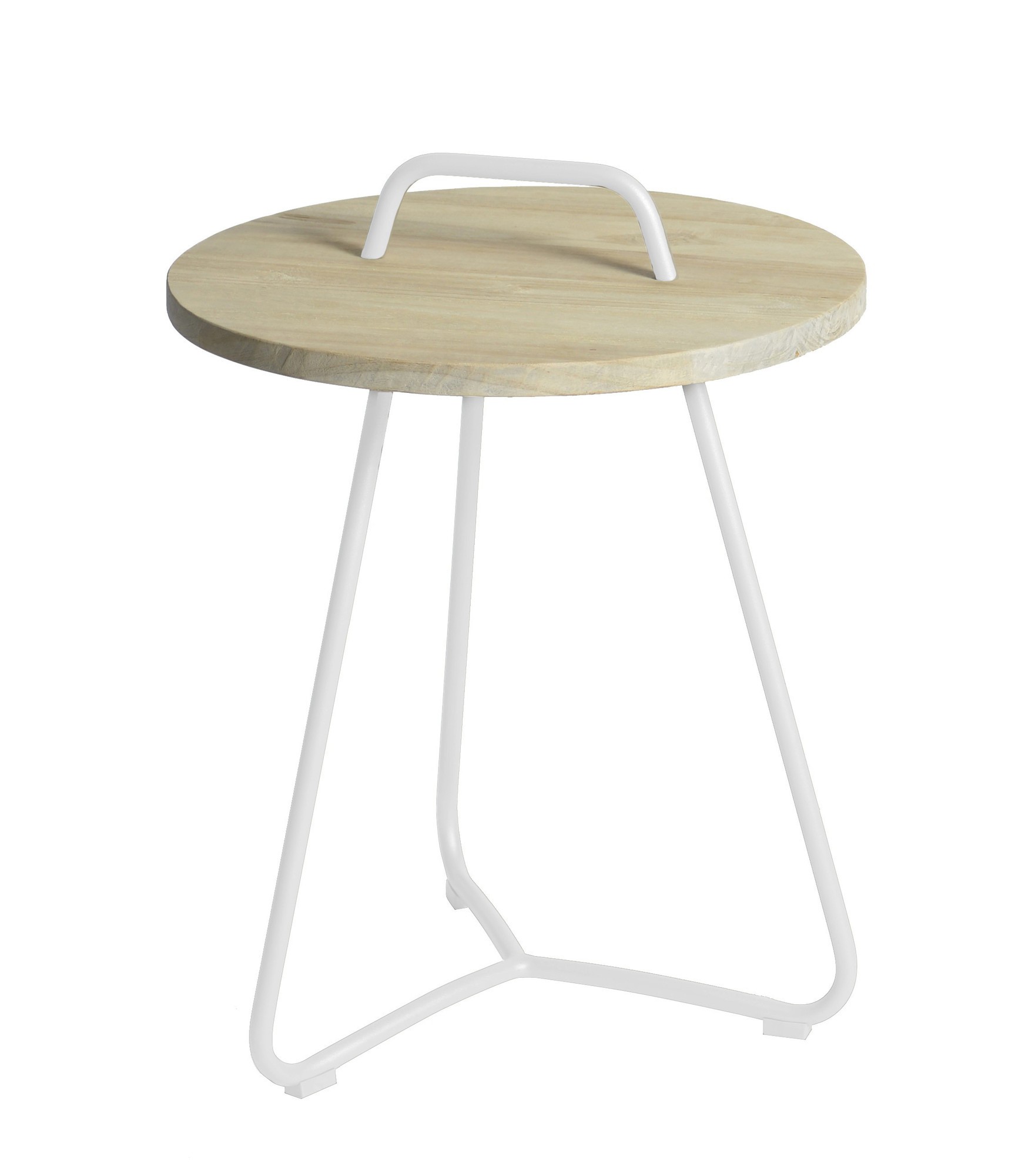 Max&Luuk Ava side table diameter48,5x63 cm stonewhite