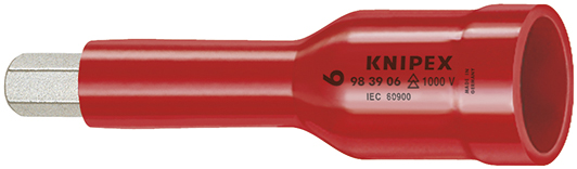 Knipex Dop voor ratel 3/8 " - 6 mm VDE"