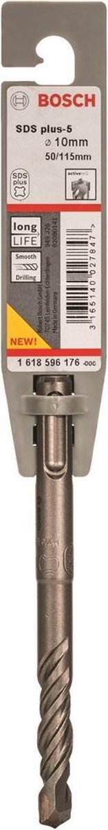 Bosch SDS-plus-5 boor 4 spiralen | 10x50/115 mm